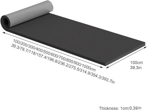 Self-Adhesive Rubber Foam Wall Protectors - 39.3x39.3in Grey Pads for Garage, Studio, Gym - Impact-Resistant Shielding Solution