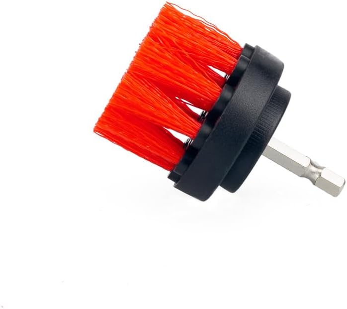 Maxshine M8 Medium-Duty Upholstery Carpet Brush with Drill Attachment - Removes and Scrubs Grime, Stains, and Spots from All Types of Upholstery and Carpets in Leather and Fabric (2")