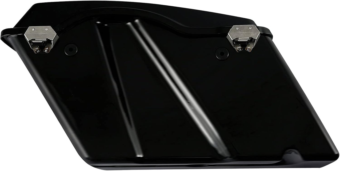 Green-L Matte Black Hard Saddlebags Fit for Harley Road King Street Glide Electra Glide Ultra 1994-2013 Touring Models