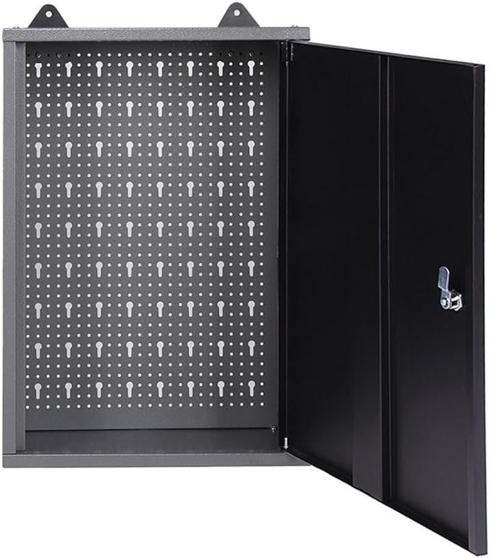 JZD Steel Workbench Garage Storage Cabinet Set with Wood Worktop