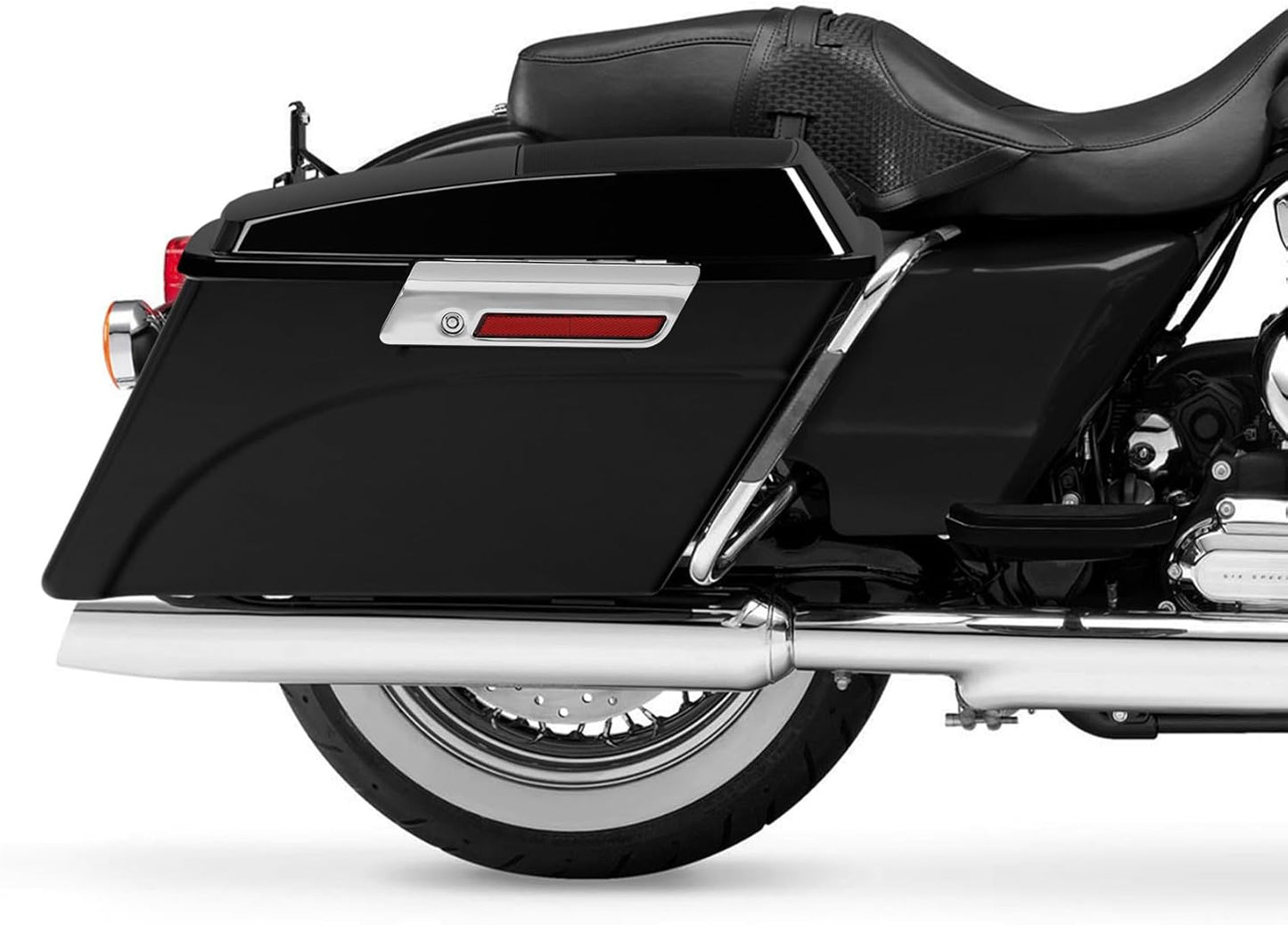 XFMT Glossy Black Hard Saddlebags W/ 6x9 Speaker Lids For Harley Touring Road King Street Glide Road Glide Electra Glide Ultra Classic 1994-2013
