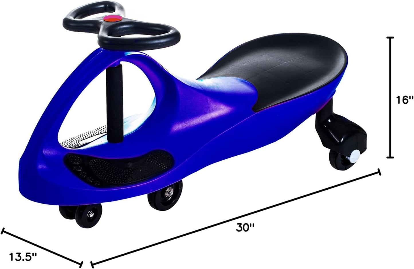 Wiggle Car - Ride on Toy for Ages 3 and Up - Toddler Ride on Toys with no Batteries, Gears, or Pedals Just Twist, Wiggle, and Go by Lil’ Rider (Blue)