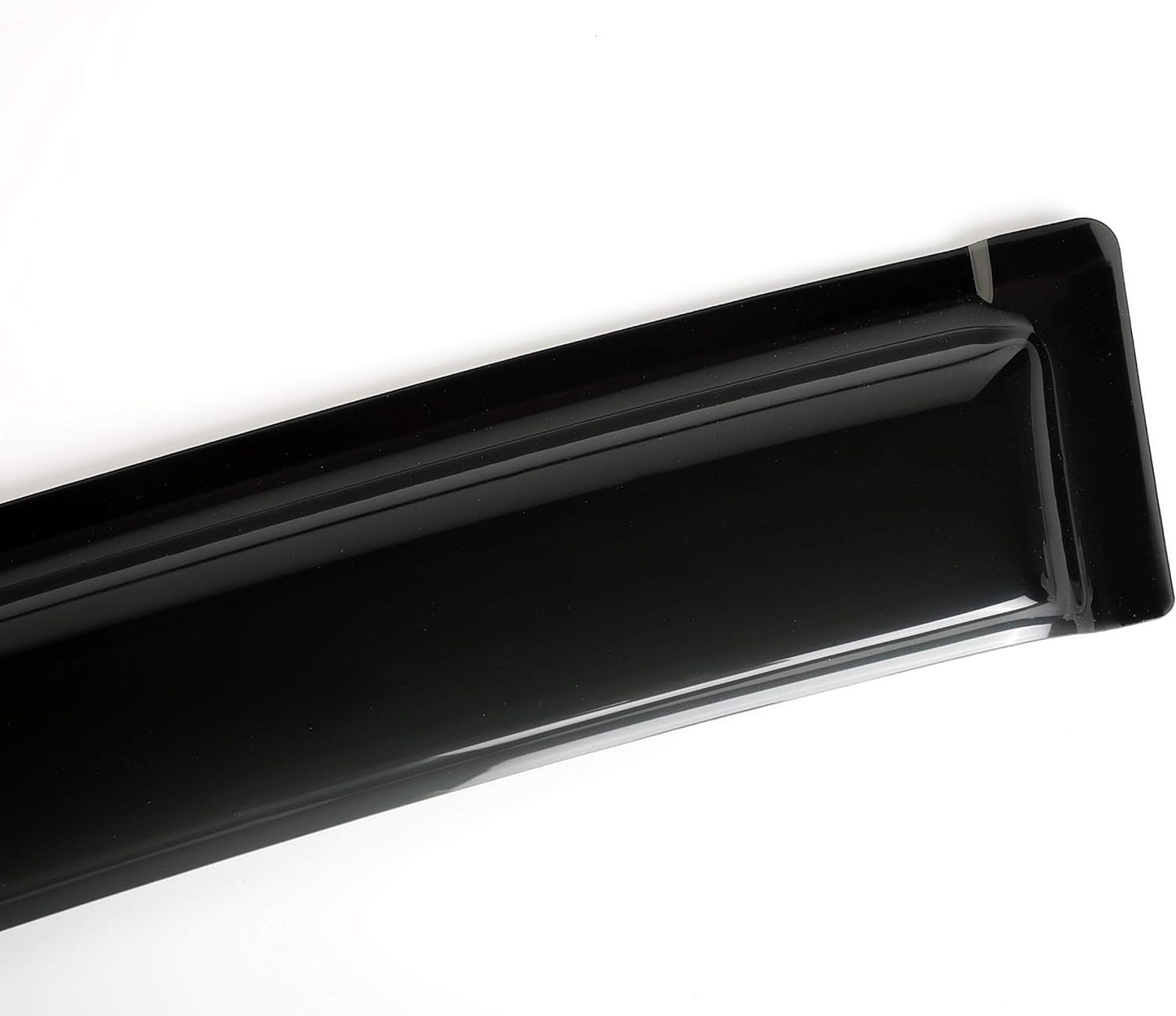 Side Window Deflector Visor Rain Guard,Outside Mount Tape-on Shatterproof Dark Smoke,4pc Window Shades fit for 2014-2022 Jeep Cherokee 94981