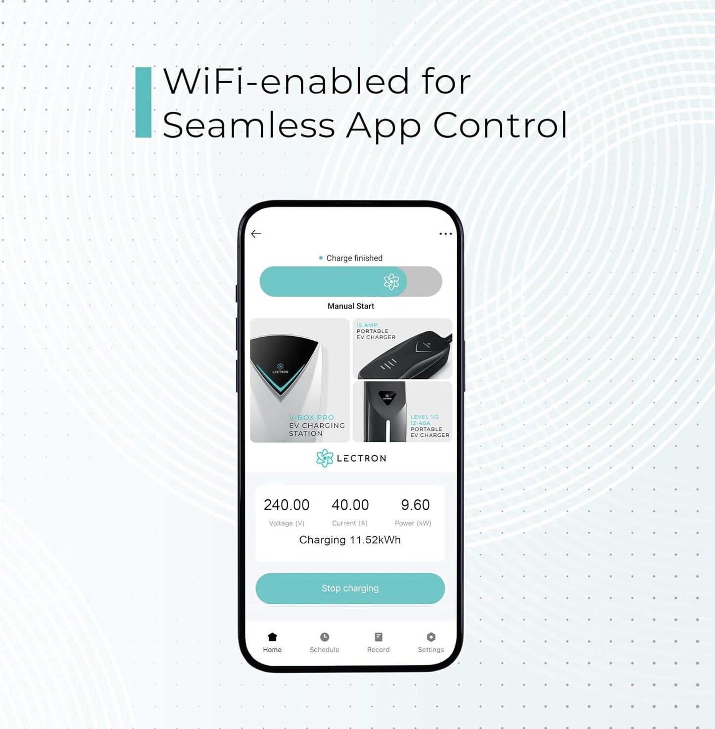 Lectron Level 2 Tesla Charger (WiFi Version) - 240V, 40 Amp, NEMA 14-50 Plug, 16 ft Extension Cord - Portable Electric Car Charger for Tesla - Compatible with All Tesla Models 3/Y/S/X