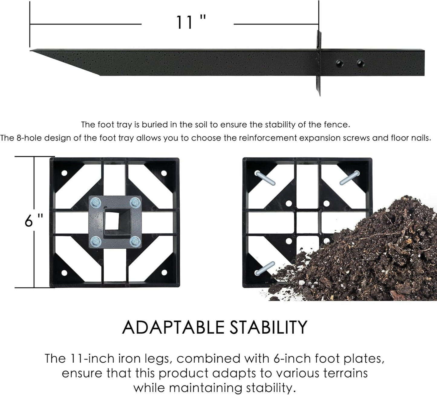 Kozyard 50" W x 48" H Outdoor Privacy Screens Aluminum Post, Air Conditioner Fence Panels, Pool Equipment Enclosure, Trash Can Screens Fence Kit for Outside Backyard Patio (White/2 Panels)