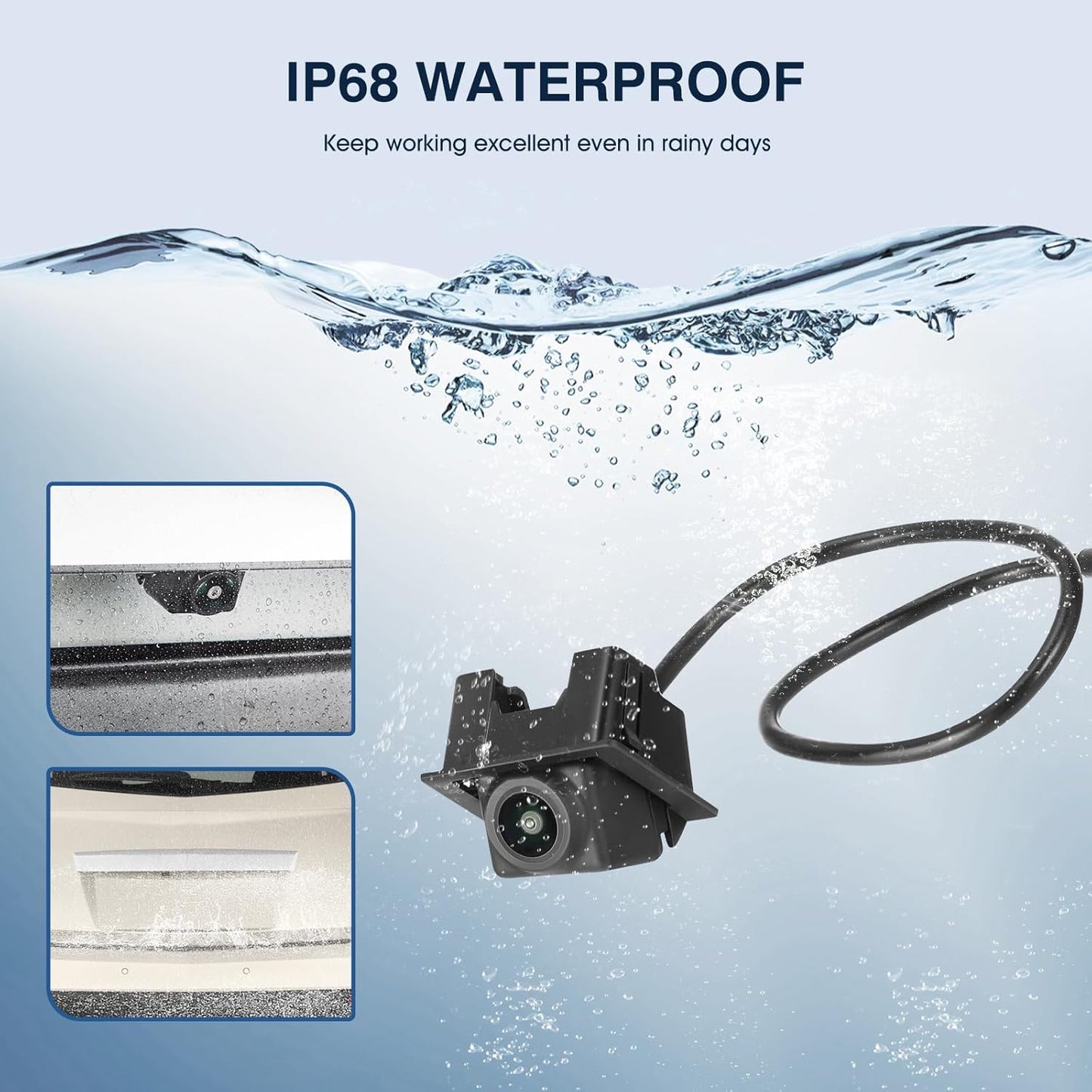 Rear View Backup Camera Fit for Cadillac SRX 2010-2016, Reversing Parking Assist Camera OE Replacement 20910350 15926122 22915398 (6 Plug pin Holes)