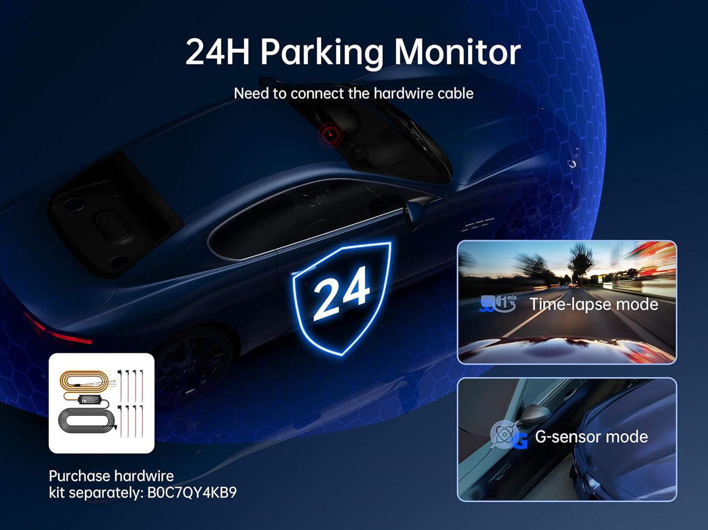 Pelsee 4K 3 Channel Dash Cam Front and Rear Inside, Dash Camera for Cars, 4K+1080P+1080P Dashcam with APP & WiFi, 64GB Card Included, Smart Driving System ADAS DMS, 24H Parking Mode,G-Sensor,256GB Max