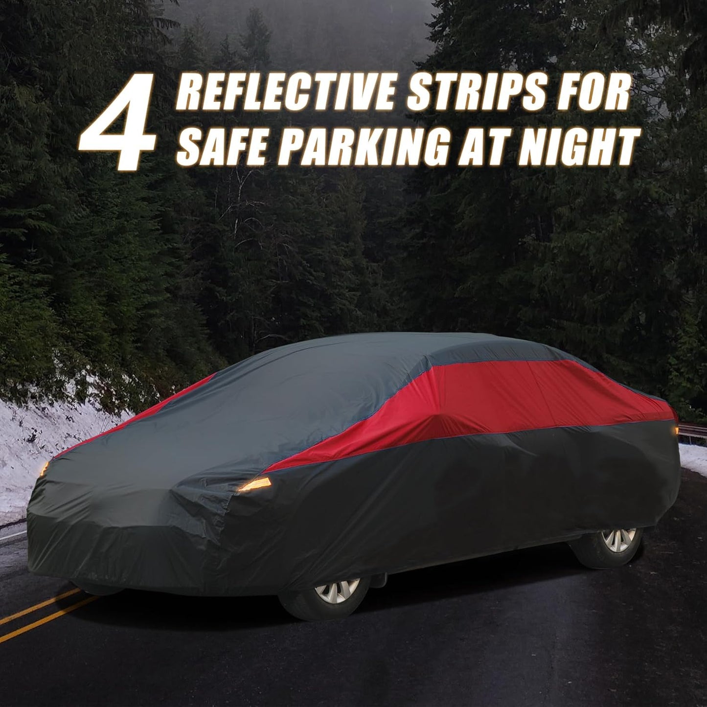 Car Cover Waterproof All Weather,Outdoor Car Cover for Automobiles
