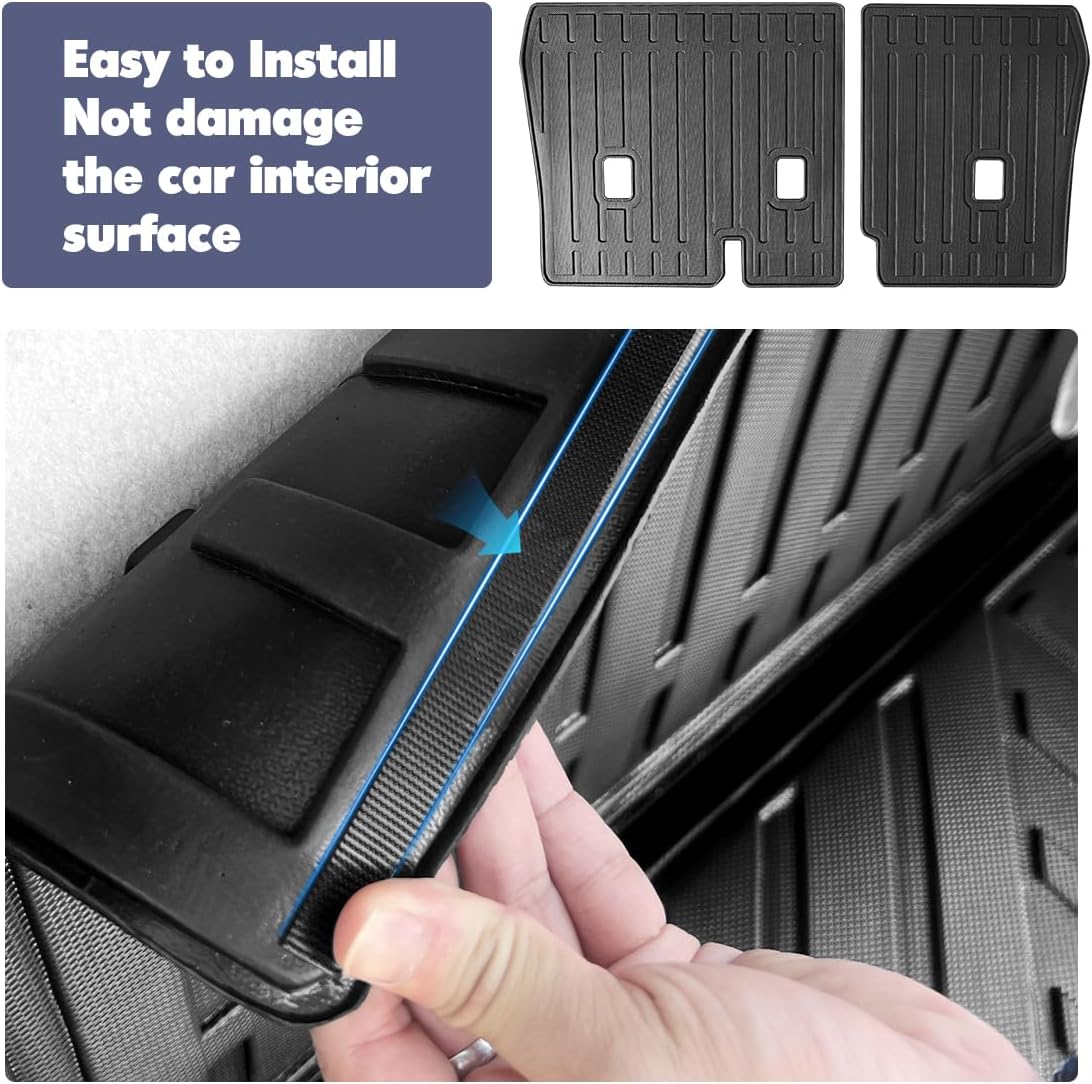 Car Mats Floor Mats Cargo Mats Backrest Mats Fit for 2019-2025 Infiniti QX50 & 2022-2025 Infinit QX55,All-Weather TPE Floor Cargo Trunk Liner Protector for 2019-2025 Infiniti QX50/ QX55 Accessories