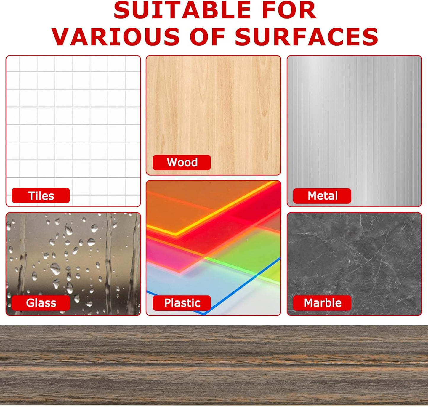 Flexible Wall Corner Protector Moulding Trim Peel and Stick Wall Corner Guards Edge Protector Self Adhesive Molding Trim Strip for Edge Ceiling (Smoked Brown Wood Grain, 2.4 in x 40 Ft)