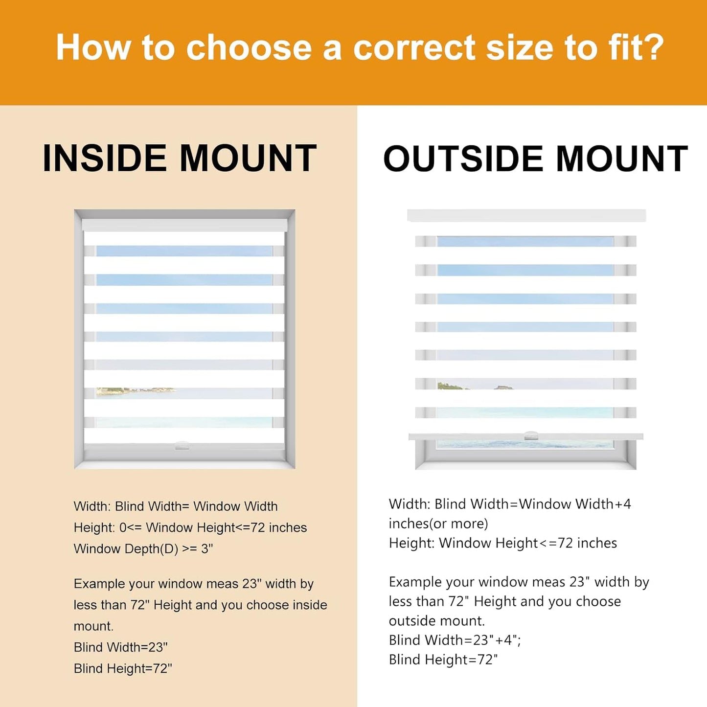 Persilux Cordless Zebra Blinds for Windows (35" W X 72" H, White) Free-Stop Dual Layer Roller Windows Shades for Day and Night, Light Filtering Sheer Shades for Home, Bedroom, Easy to Install