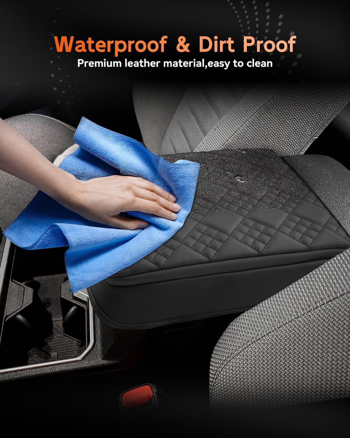 CDEFG for 2025 Toyota 4Runner Center Console Cover Armrest Box Cover for 4Runner (SR5, TRD Sport, Off-Road, Premium, Limited, Platinum, Trailhunter) 2025+ Accessories Console Arm Rest Protector