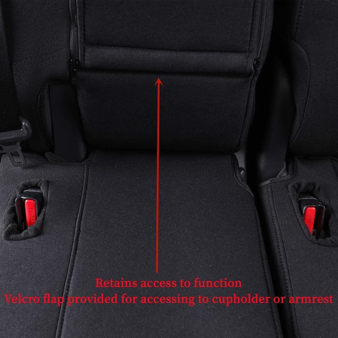 coverdream Custom Fit Camry Car Seat Covers for 2025 Toyota Camry XLE,XSE,Full Coverage Polyester Seat Protector(Full Set,Black)
