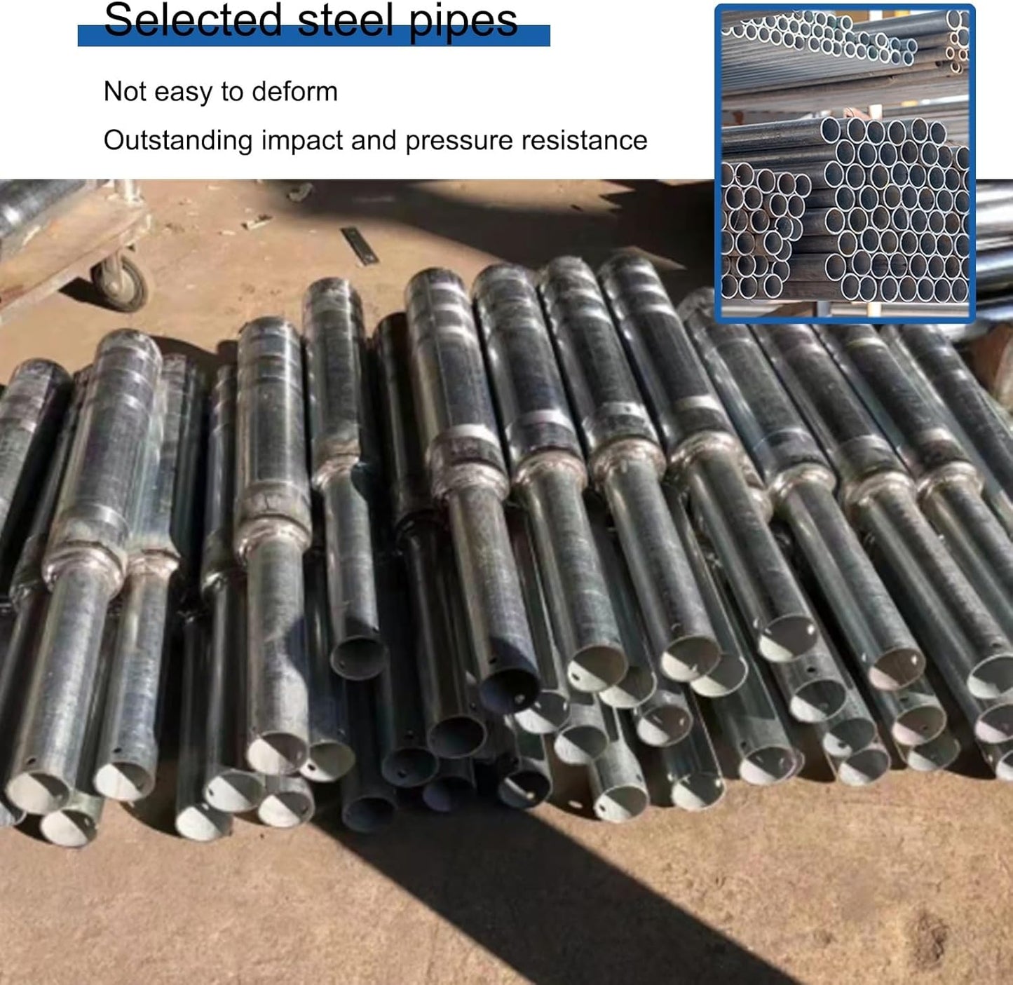 Metal Safety Bollard, Car Parking Protection Posts, Personal Garage Driveway Barrier, Crash Column Safety Warning Column, for Traffic Control(Gray (2PCS))