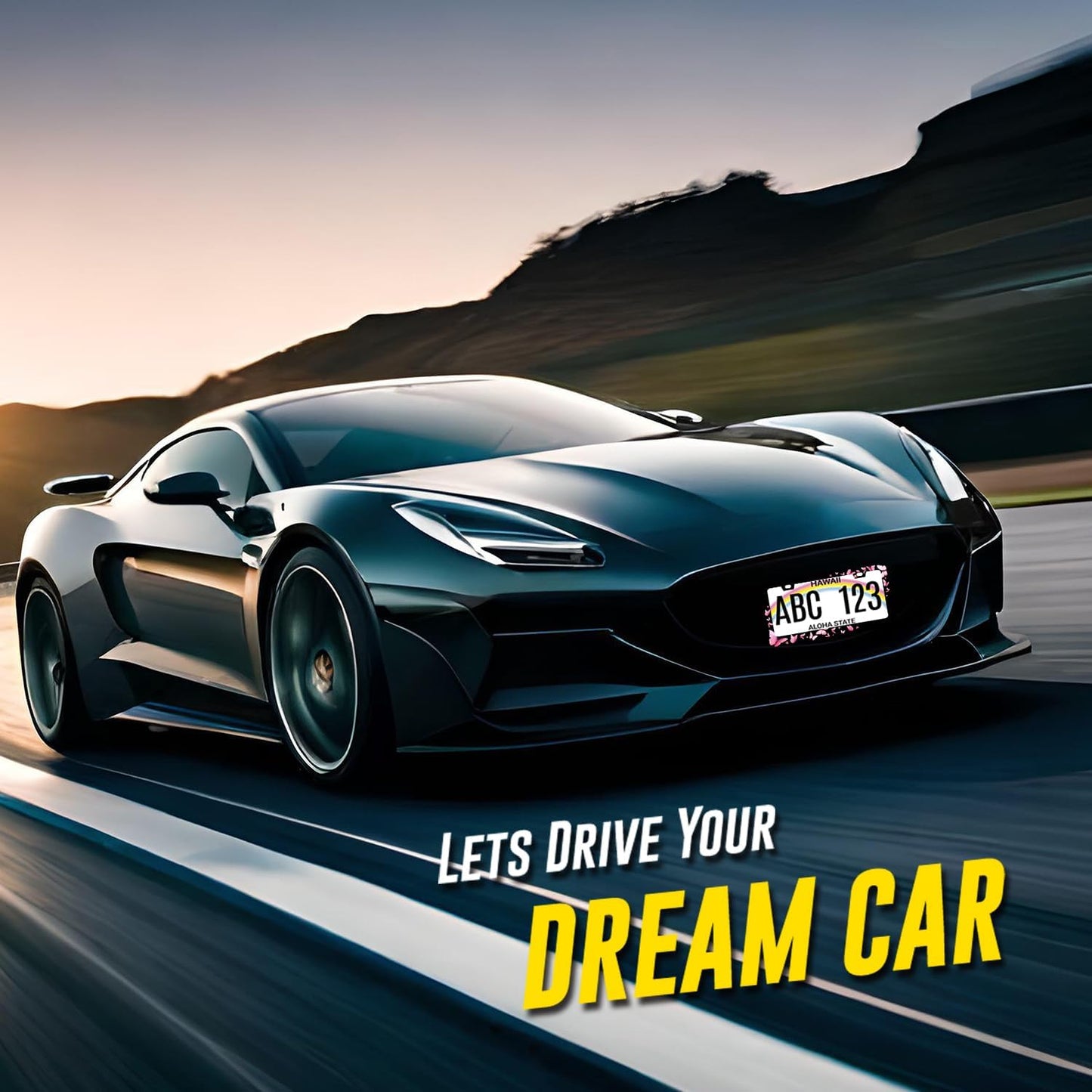 Butterfly License Plate Frame Pink Butterflies License Plate Stainless Steel Funny Accessories Cars Decor 12.2 X 6.2 Inch with 2 Holes and Screws Fits Standard Us Ca Vehicles