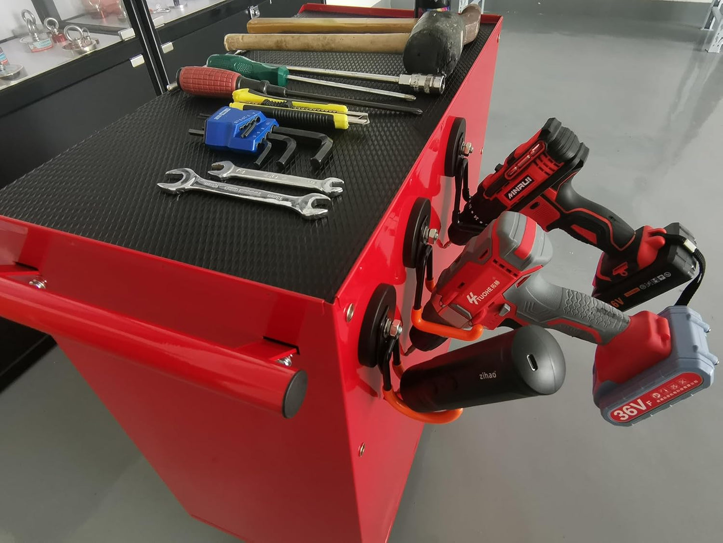 MUTUACTOR Magnetic Hooks,2PCS Large Magnetic Hooks Heavy Duty,Anti-Slip Double Magnet Hooks Garage Storage Utility Hooks for Metal Cabinet Pegboard Garage Basement Organizer