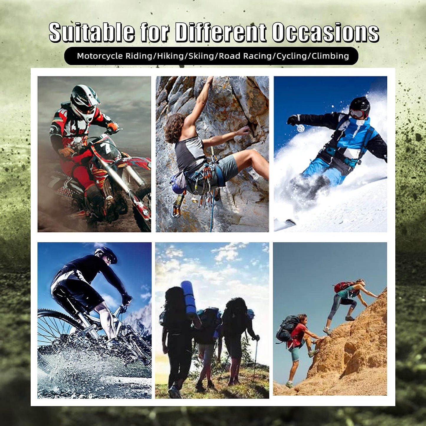 Motorcycle Gloves for Men and Women Full Finger Touchscreen Mountain Dirt Bike Gloves for Powersports BMX ATV MTB Driving Motocross Cycling Gloves(XL, Red)