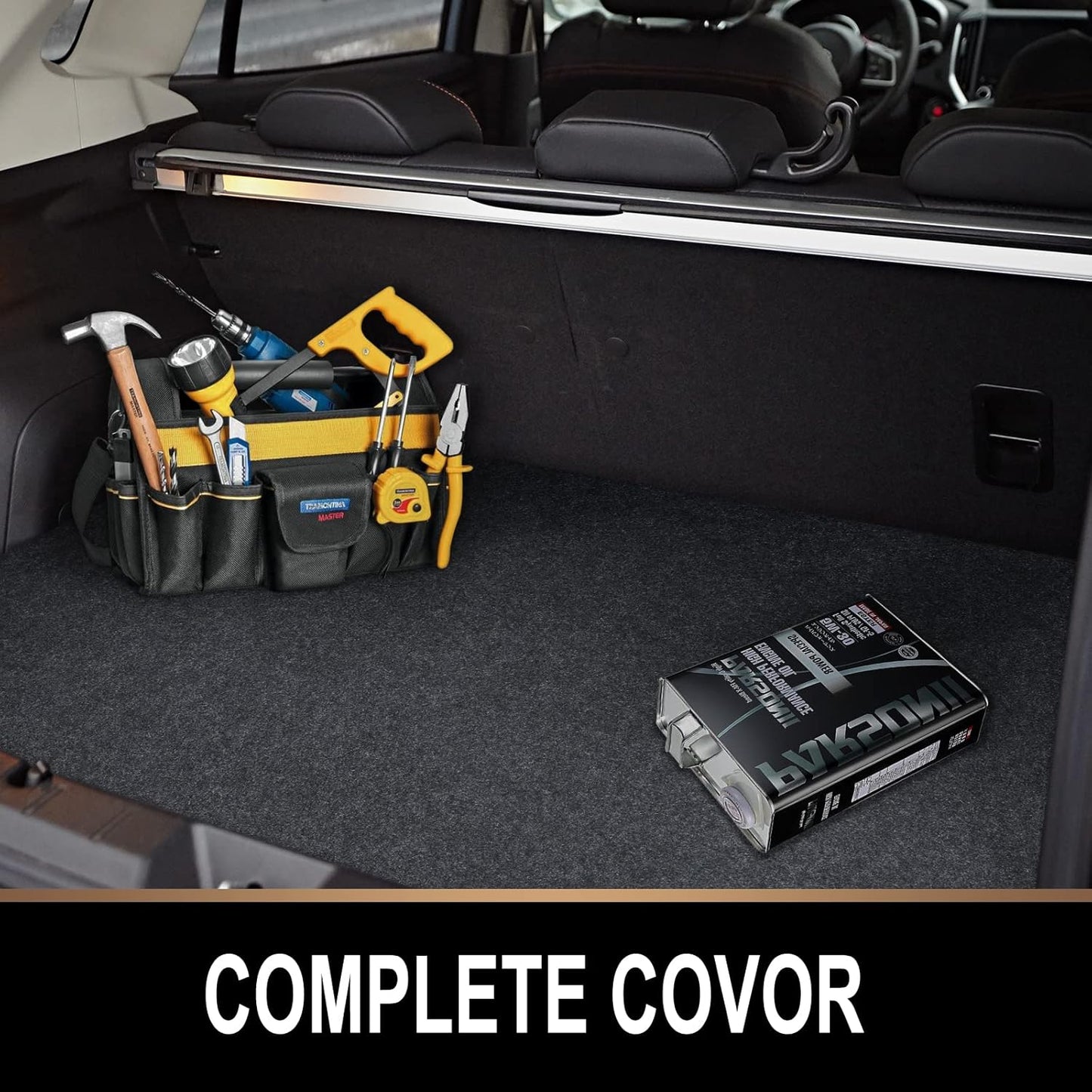 Oil Spill Mat, 7.4 x 8.4 Ft, Premium Absorbent Oil Pad. Contains Liquids, Protects Garage Floor from Spills, Drips, Splashes and Stains. Washable, Reusable, Waterproof Rubber Parking Mats