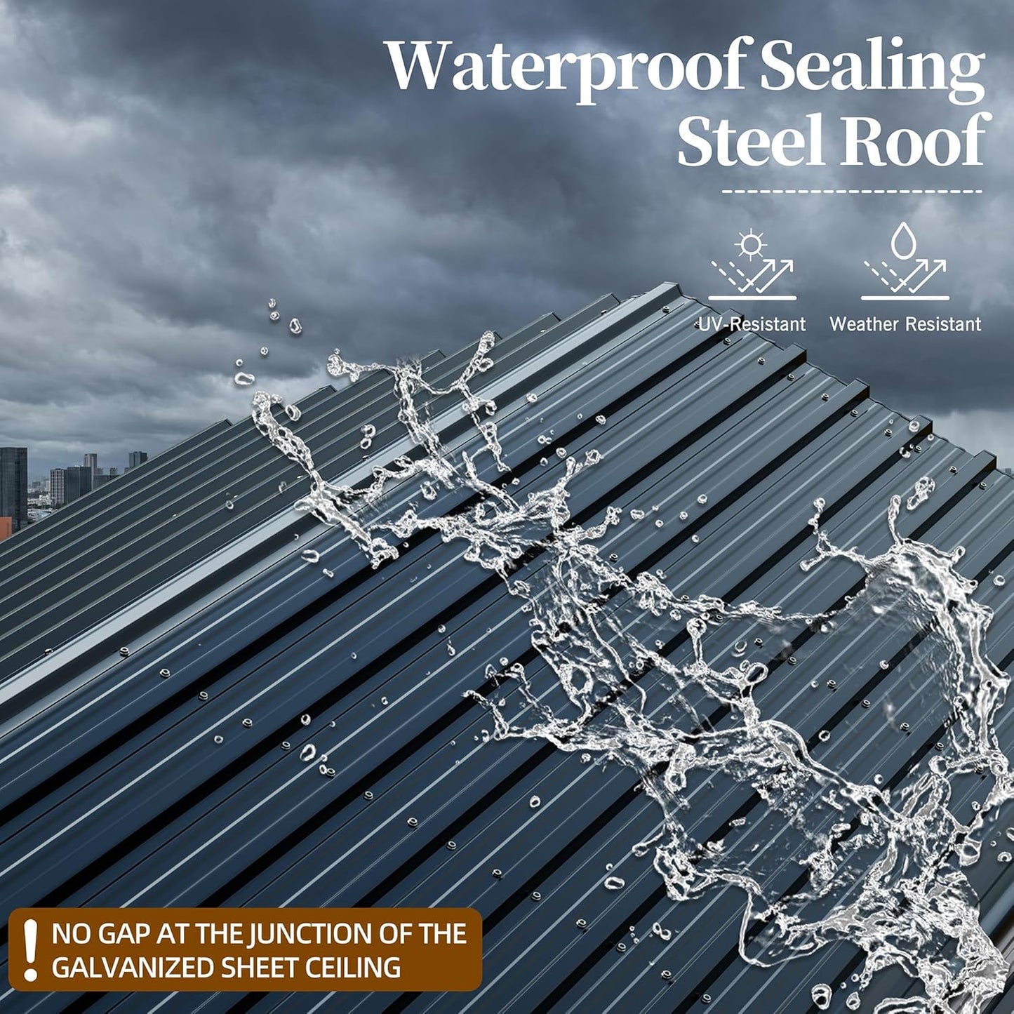 Walsunny Metal Carport 12x15 FT Heavy Duty Carport Canopy with Enhanced Base, Outdoor Car Shelter with Galvanized Steel Roof and Frame Garage for Truck, SUV, Boat, Gray