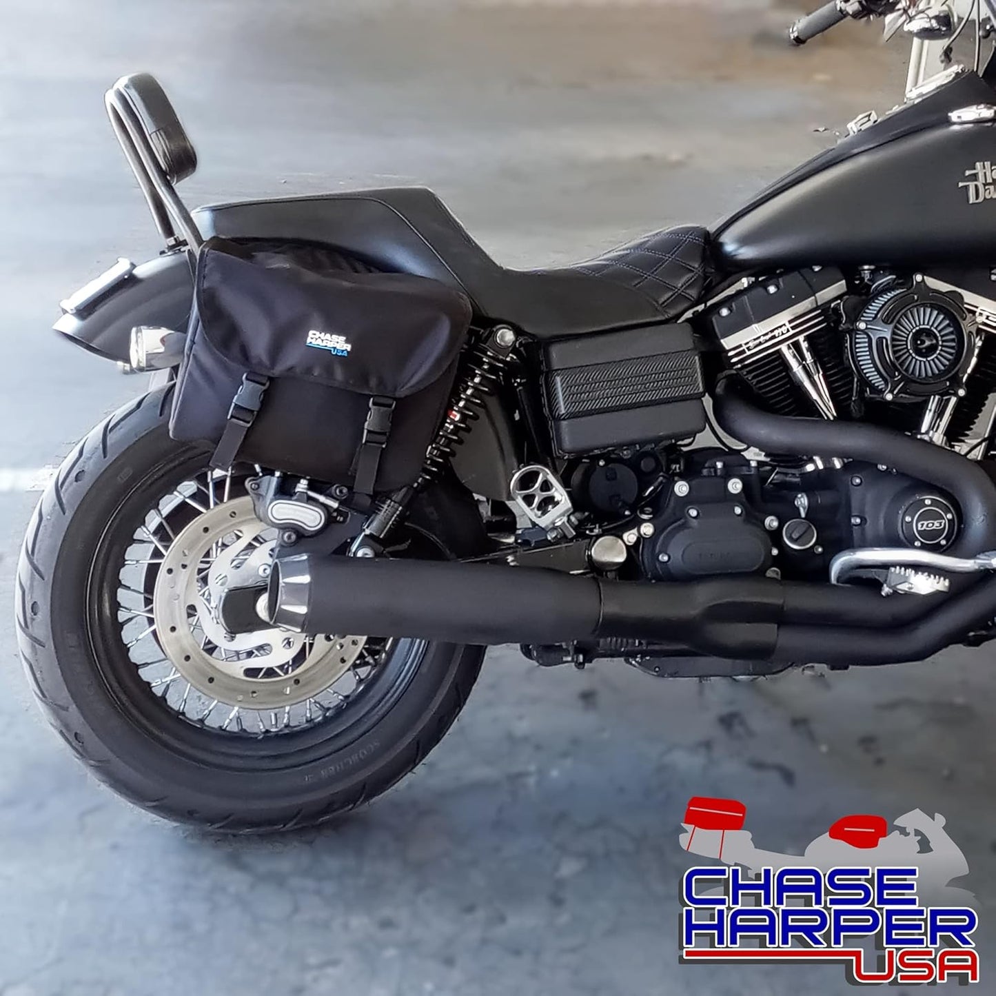 3775 Roadtripper Pack - 3775 Phoenix Saddle Bags and 4800 Strap Mount Tail Trunk - Water-Resistant, Tear-Resistant, Industrial Grade Ballistic Nylon