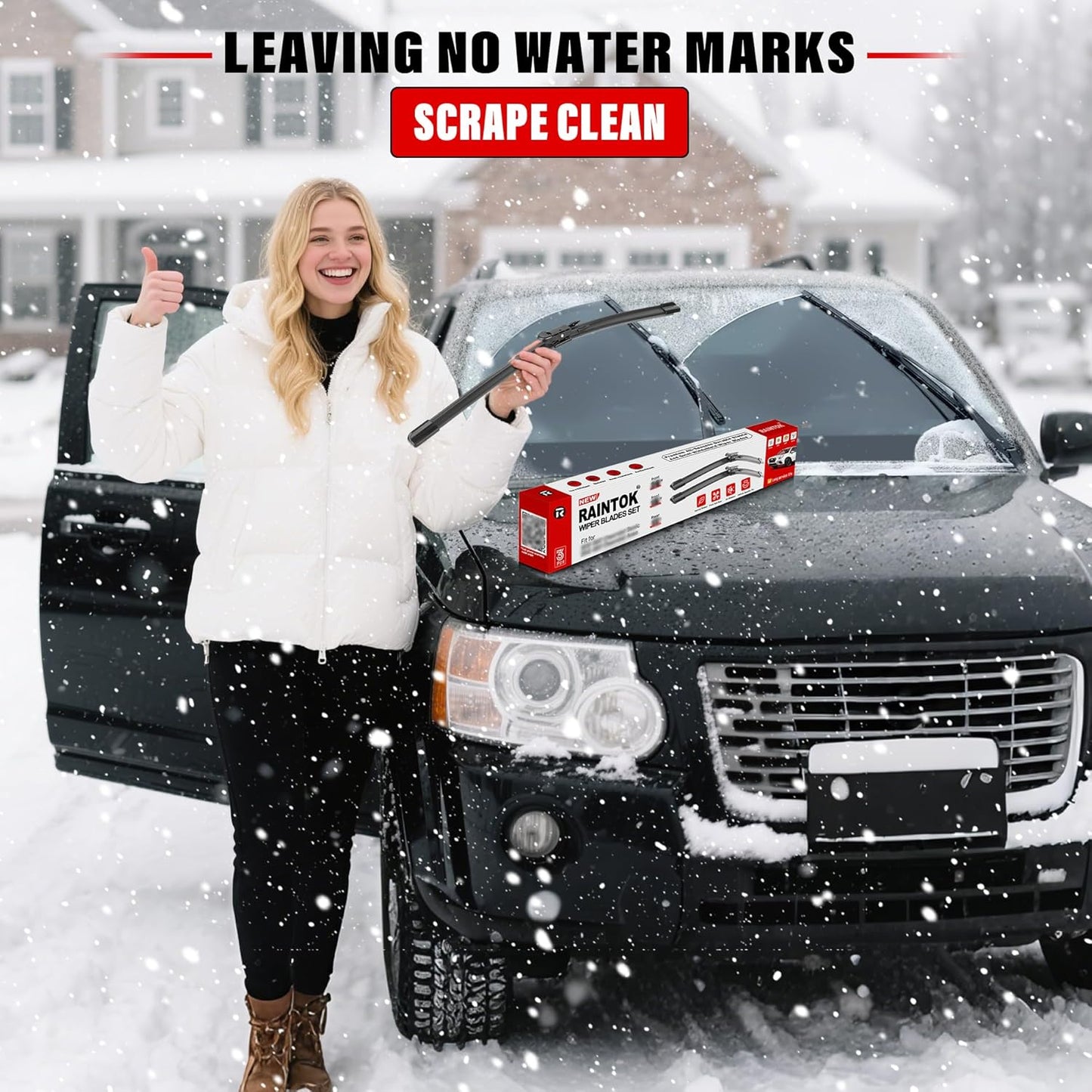 Windshield Wiper Blades Replacement for Dodge Journey 2009-2020 Original Factory Quality Front Rear Wipers Blade Set for My Car - 24" 19" 12" (Pack of 3)