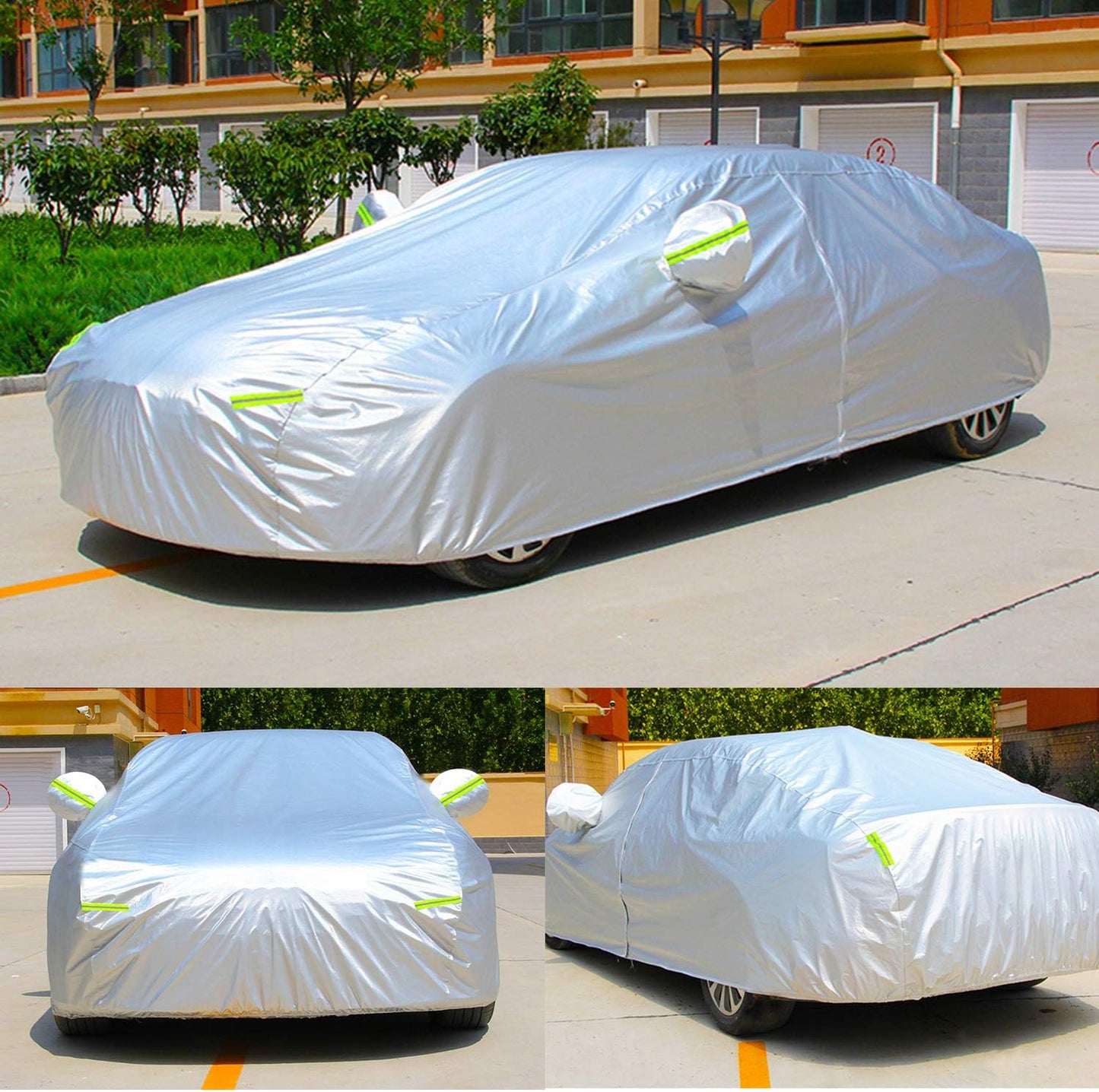 KouKou SUV Car Cover Waterproof All Weather for Automobiles, Full Exterior Jeep Cover Outdoor Universal Fit for Subaru Outback, Toyota Rav4, BMW X3, Chevy Equinox,Benz GLC, etc. (181 to 190 inches)