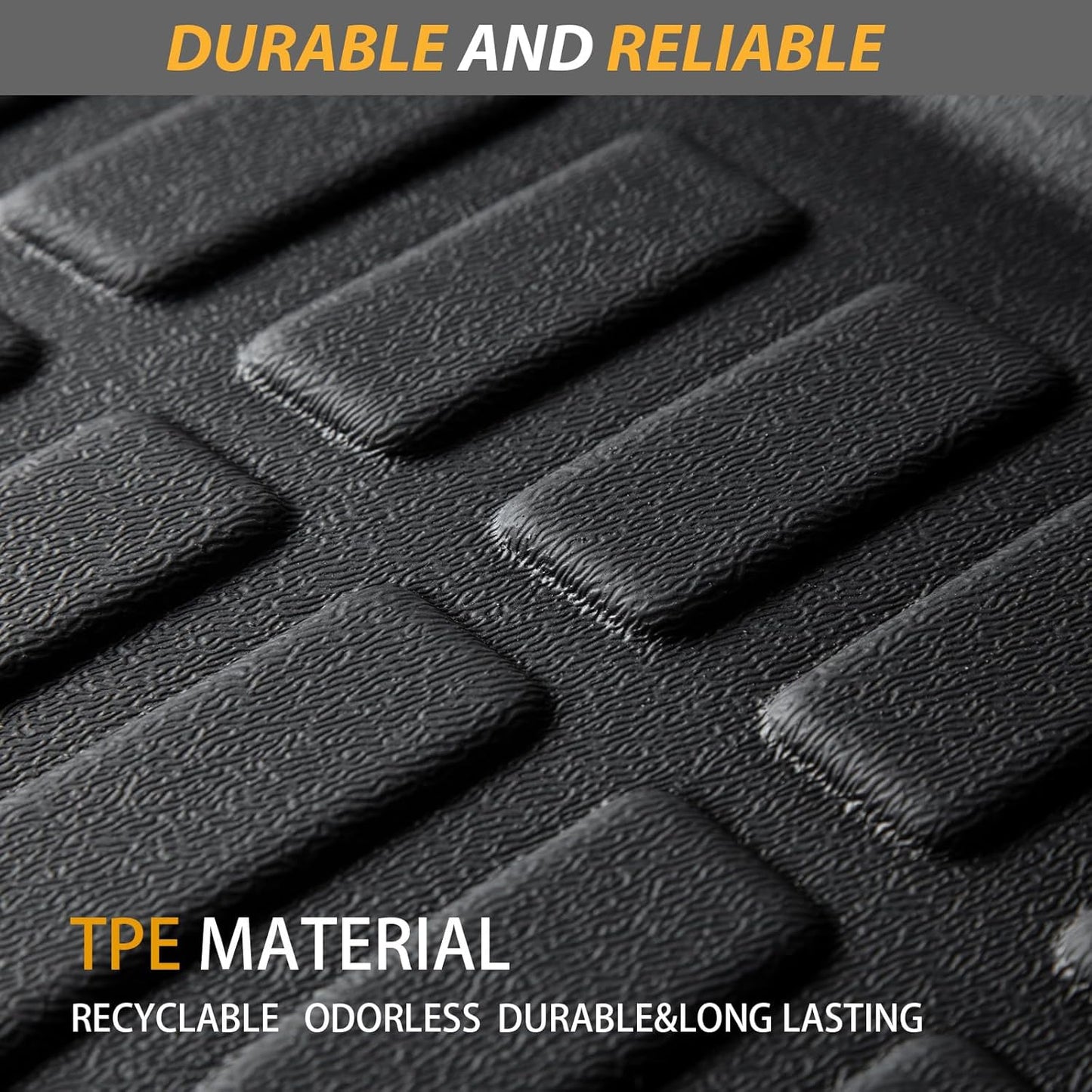 AIPOIL® Floor Mats for 2013-2016 Ford Fusion & Lincoln MKZ | Front & 2nd Row | Easy to Clean | All-Round Protection丨Non-Slip丨All-Weather,Black