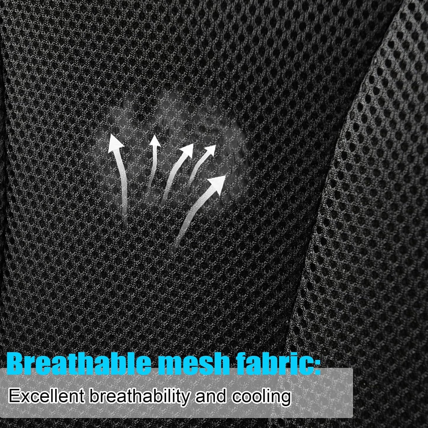 GIANT PANDA Fit Subaru Outback Forester Crosstrek Legacy Impreza Front Car Seat Cover, 3D Air Mesh Breathable Seat Protector, Grey+Black(2-Pack