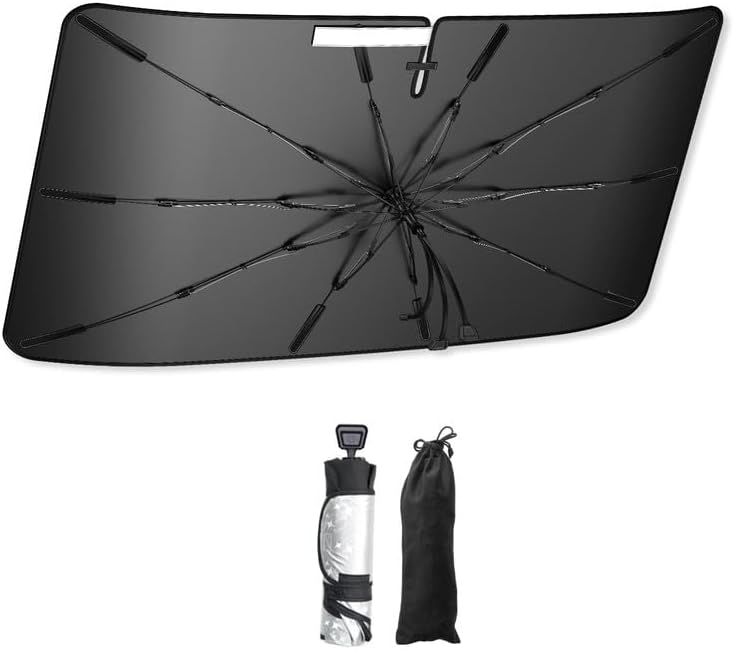 SXCY for 2023 2024 2025 Honda Accord Windshield Umbrella Sunshade [Easier Foldable] for 2025 Honda Accord HR-V Accessories 2025 Accord Sunshade Umbrella for 2025 Accord Windshield Sun Shade Umbrella