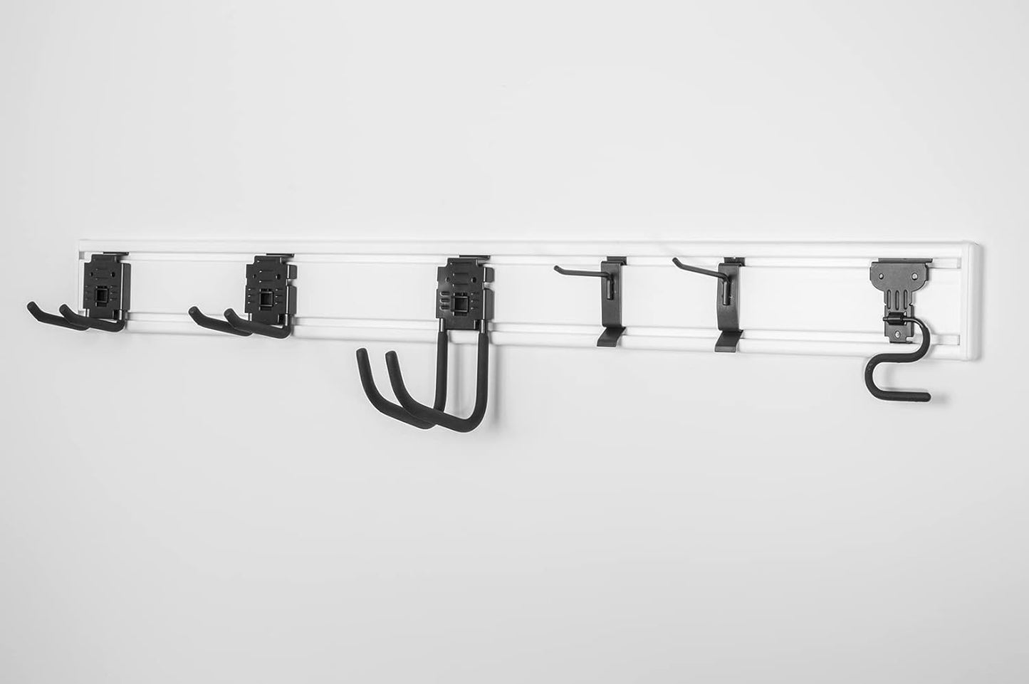 Handi Tool Rail with Basic Hook Kit - 50" Slatwall Strip with HandiWall Hooks