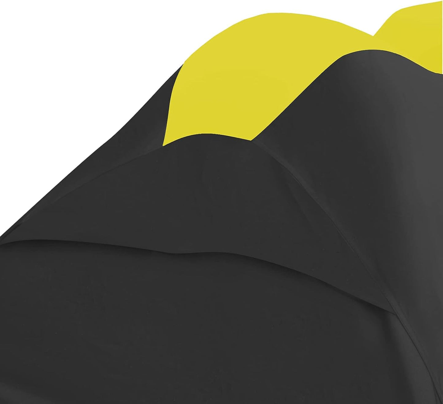 Trailerable Jet Ski Cover, Waterproof Marine Grade 600D Heavy Duty Polyester PWC Cover Yellow/Black Fits from 103"-115" 1 or 2 Seater