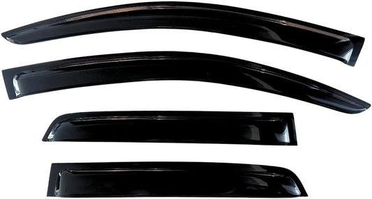 KPY Window Visor Compatible with 2009-2018 Ram 1500 Crew/Mega Cab, Rain Guard Vent for 2010-2024 Ram 2500 3500, 2019-2023 Ram 1500 Classic Body, 2011 2012 2013 2014 2015 2016 2017 2021 2022 2023