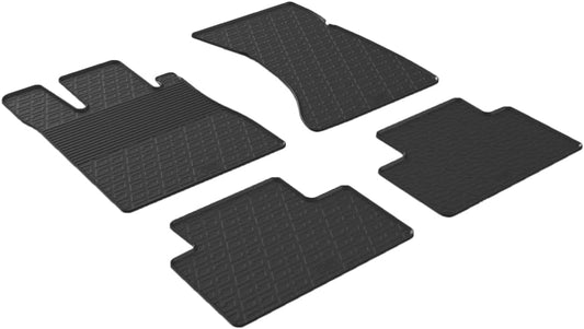 Gledring USA Custom Fit All-Weather Rubber Floor Mats Intended for Mercedes Benz S-Class SWB - W220 2000-2006, No Trimming Required, Tailored Custom Fit, Protects from Rain, Mud, & Snow
