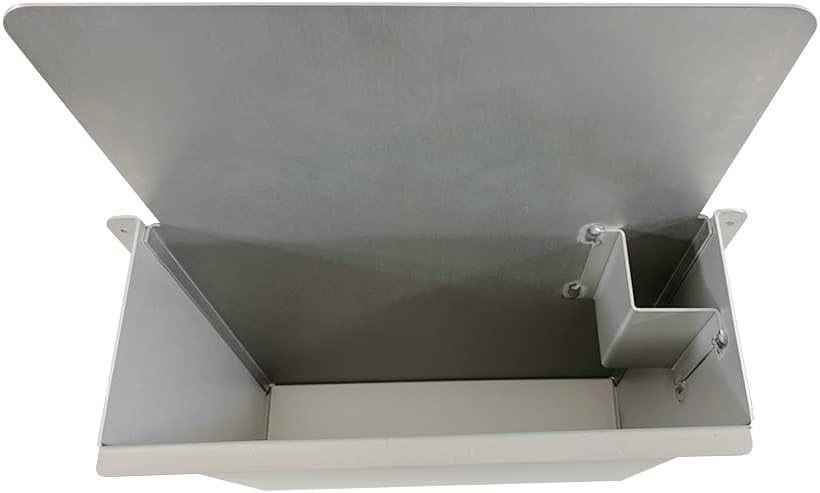 Pit Posse PP3351 Aluminum Wall Mount Floor Jack Holder Pouch Stabilizer - Made in USA - Stabilizer for Enclosed Race Trailer Garage Shop Organizer Storage Snowmobile 5th Wheel Toy Hauler (Silver)