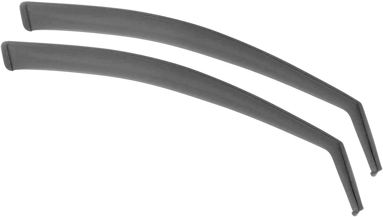 OMAC Window Visor Vent Rain Guard Deflector for Honda Civic 2006-2011 Sedan Smoke 2 Pcs