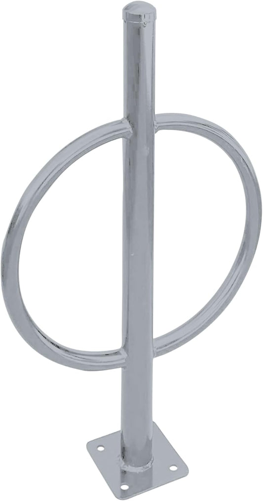 Sandbaggy Post and Ring Bike Rack - Commercial Bike Racks - Galvanized Steel - Anti-Theft Design - In Ground, Apartments, Sidewalks, Industrial (Gray, 20)