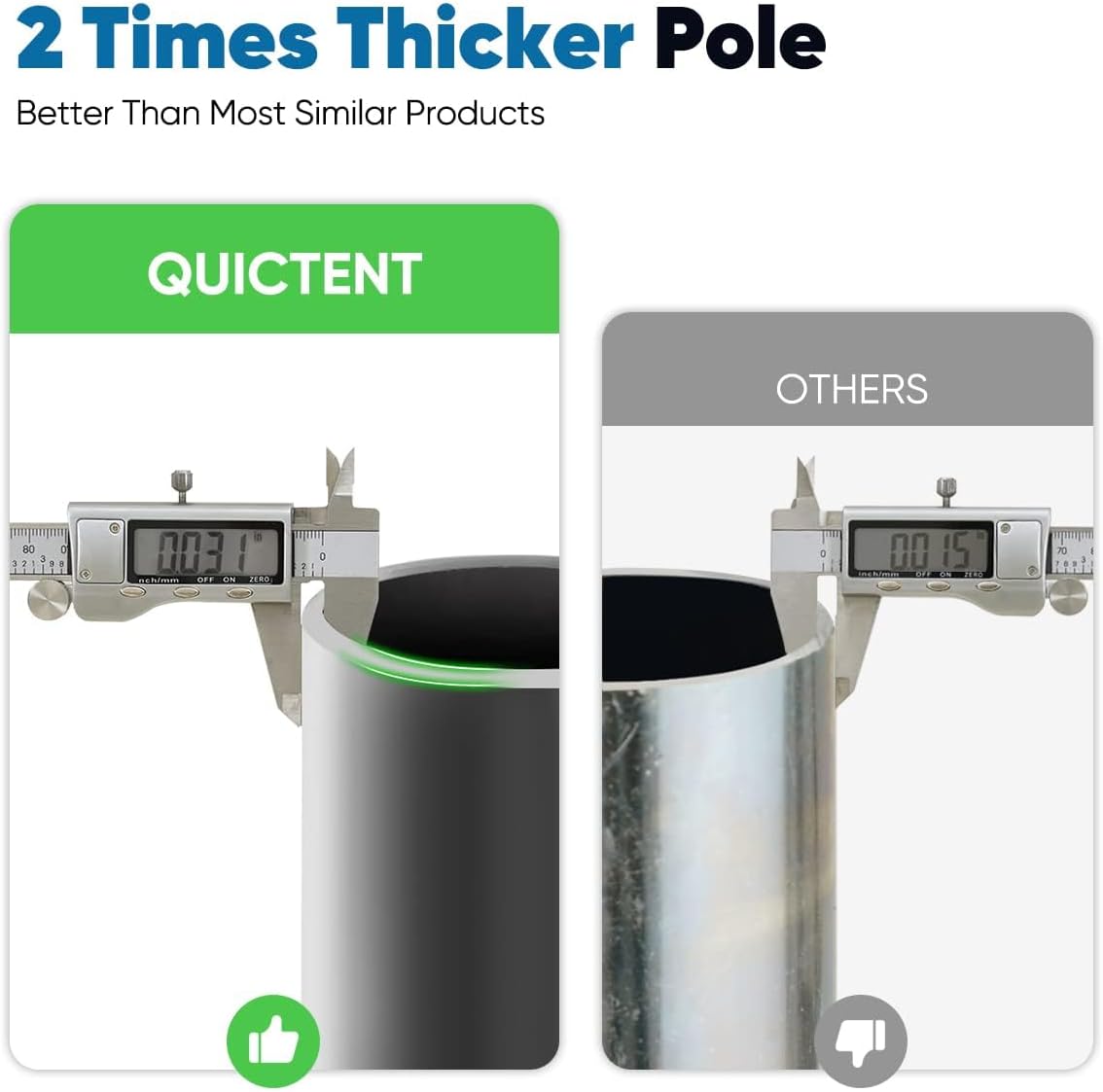 Quictent 10x20 ft Heavy Duty Car Canopy Galvanized Frame Carport Outdoor Party Tent Boat Shelter with 3 Reinforced Steel Cables - Blue