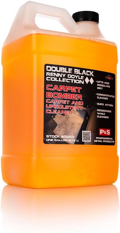 P & S PROFESSIONAL DETAIL PRODUCTS Carpet Bomber – Professional Upholstery Cleaner, Citrus-Based Formula, Removes Grease, Dirt & Odors, Highly Dilutable, Safe for Engines & Wheel Wells - 1 Gallon