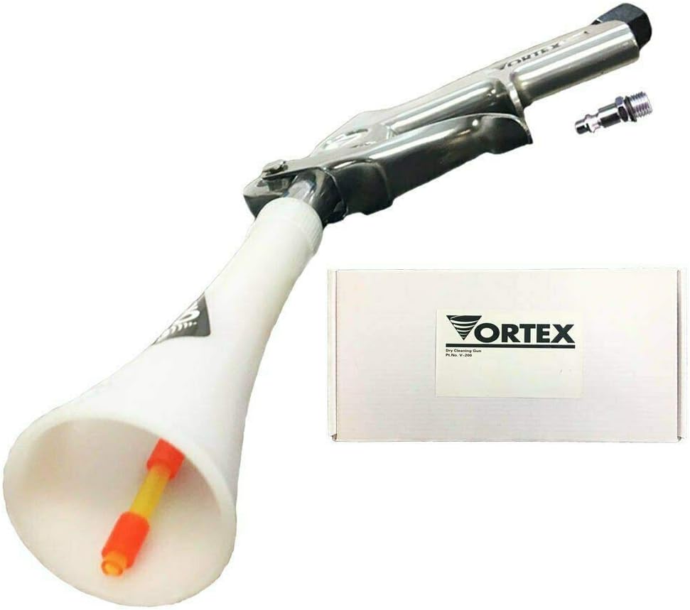 HI-TECH Vortex II Air Cleaning Gun – Pro Auto Detailing Tool for Deep Cleaning Interiors & Exteriors – Uses Air Compressor – Blasts Dust, Dirt & Grime Fast
