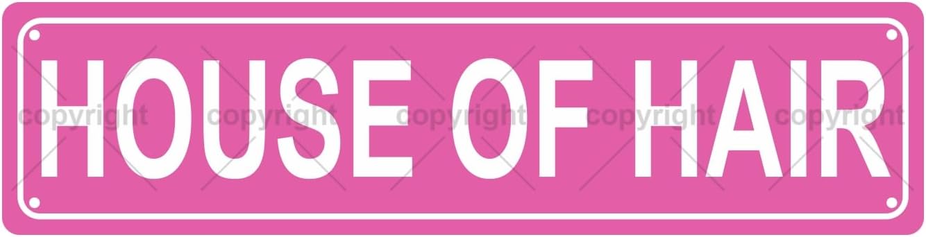 HOUSE OF HAIR Space Metal Tin Street Sign Bar Cafe Garage Cave Home Room Wall Bathroom Farmhouse Garden Porch Patio Decor, 16 x 4 Inch
