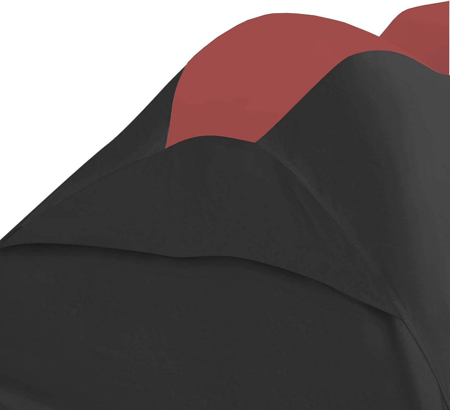Trailerable Jet Ski Cover, Waterproof Marine Grade 600D Heavy Duty Polyester PWC Cover Burgundy/Black Fits from 96"-102" 1 Seater