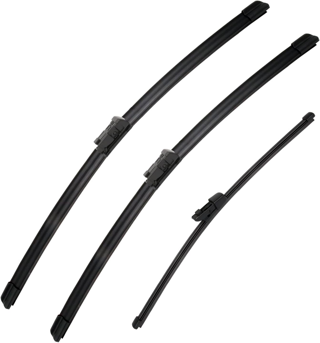 Replacement for Mercedes-Benz GLC300 2016-2021,GLC250 2017-2021,GLC43 AMG 2017-2021 Silent Wipers -SCTIOANSN Front Windshield Wipers 22"+22"+12" Blade Set (Pack of 3)