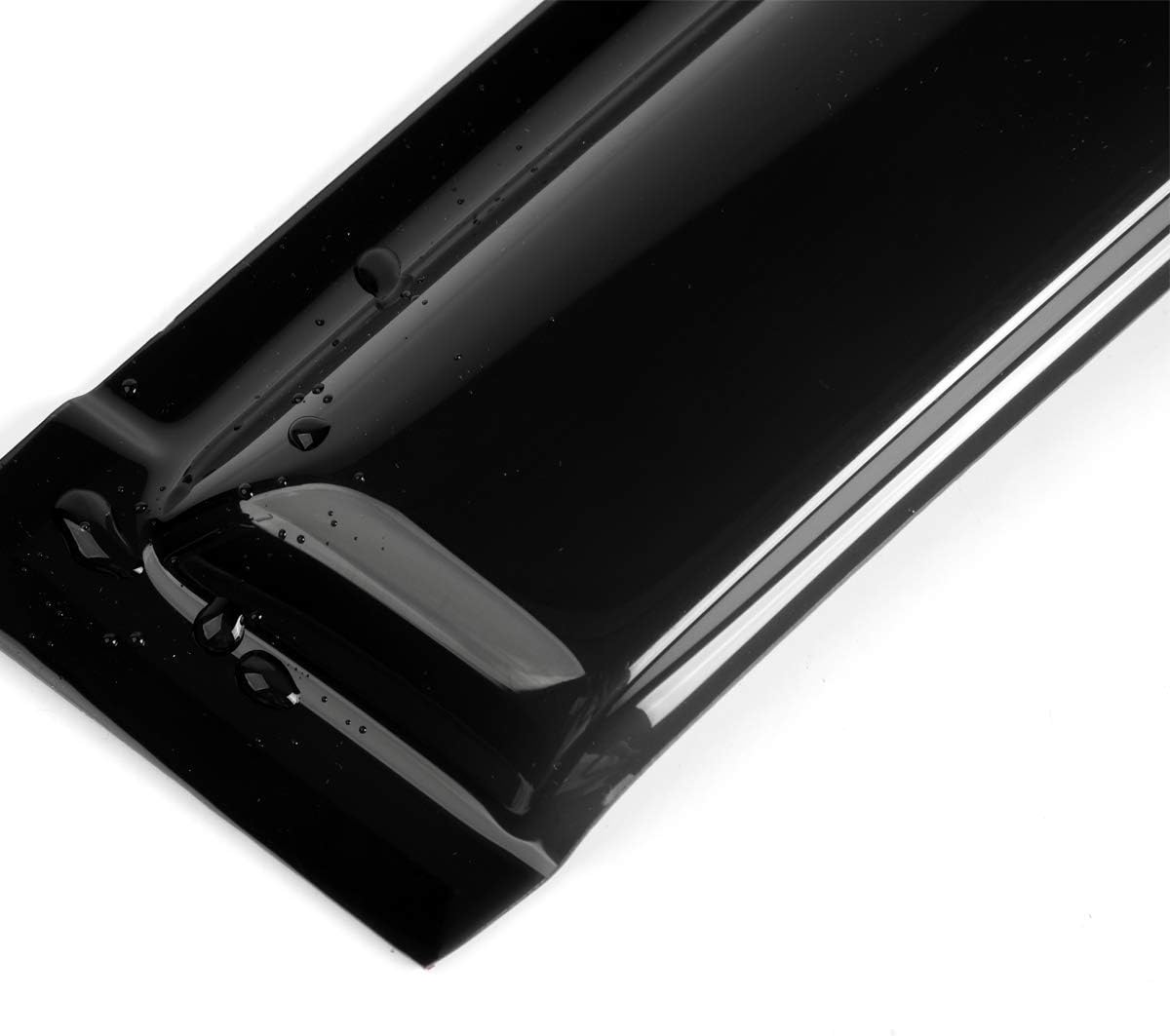 4pcs Outside Mount Style Window Rain Guards Durable Side Window Wind Deflectors Dark Smoke Vent Window Visors Compatible with 2003-2005 Ford Excursion
