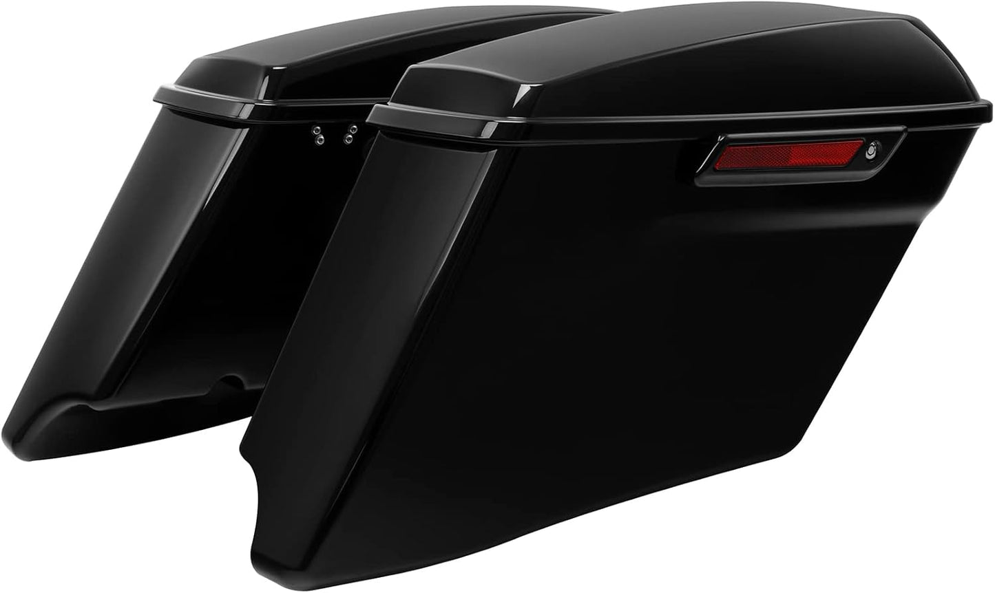 XFMT Motorcycle 4" Stretched Hard Saddlebags Bags Fit For Harley CVO Street Glide 2014-2023