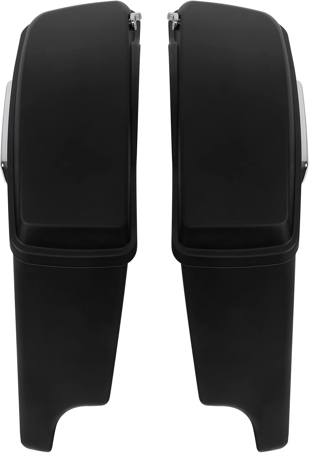 XFMT Motorcycle Matte Black 5" Extended Stretched Hard Saddlebags Saddle Bags For Harley Touring Road King Street Glide Road Glide Electra Glide Ultra Classic 2014-2023