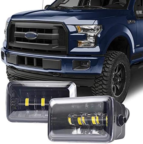 Tecoom Fog Lights Set of 2 Compatible with Ford F150 2015-2020 Aprroved by DOT SEA Waterproof Bright 3200 lumen LED Fog Driving Light Road Off Lights