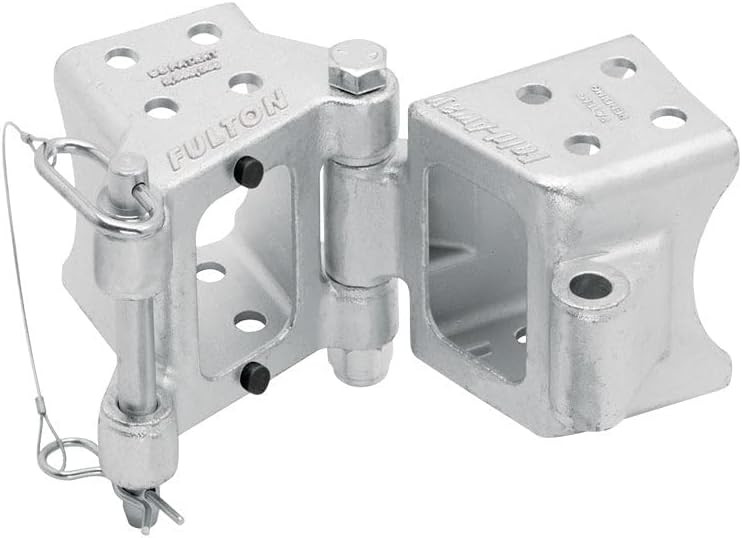 Fulton HDPB350101 Bolt On Folding Trailer Tongue Swing Away Hinge Kit for 2 Inch x 3 Inch Trailer Beams, 9,000 lbs. Capacity, Helps Reduce Trailer Length for Storage