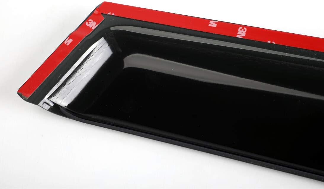 94329 Sunproof Waterproof Side Window Wind Deflector, 4pcs Protective Replacements Rain Guards Set, Window Visor fit for 2003-2009 Hummer H2