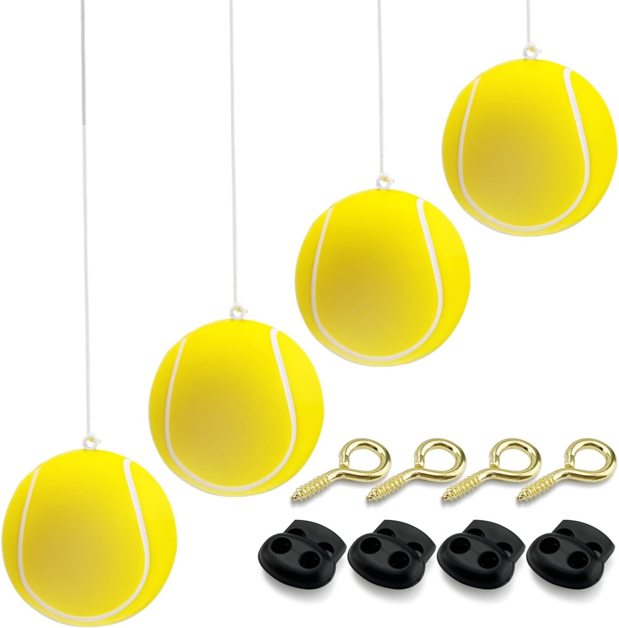 4 Packs Garage Parking Aids Ball,Parking Stopper for Garage,Garage Parking Aid,Height Adjustable Parking Assist Ball,Garage for Guided Parking,Avoid Crash and Scratch