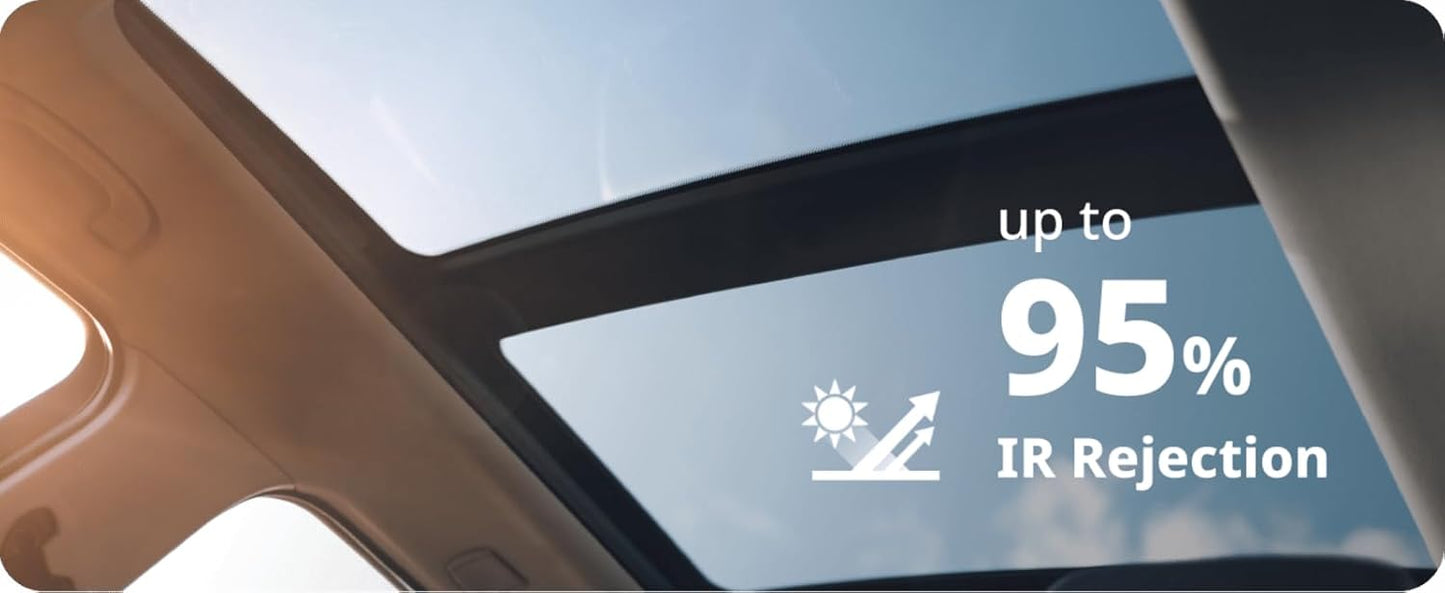 Nano Ceramic Window Tint Film for Cars and Building, Charcoal, 2 Ply Scratch Resistant, Heat Control, and UV 99%, IR 93% Rejection, 20% VLT, 36inx100ft